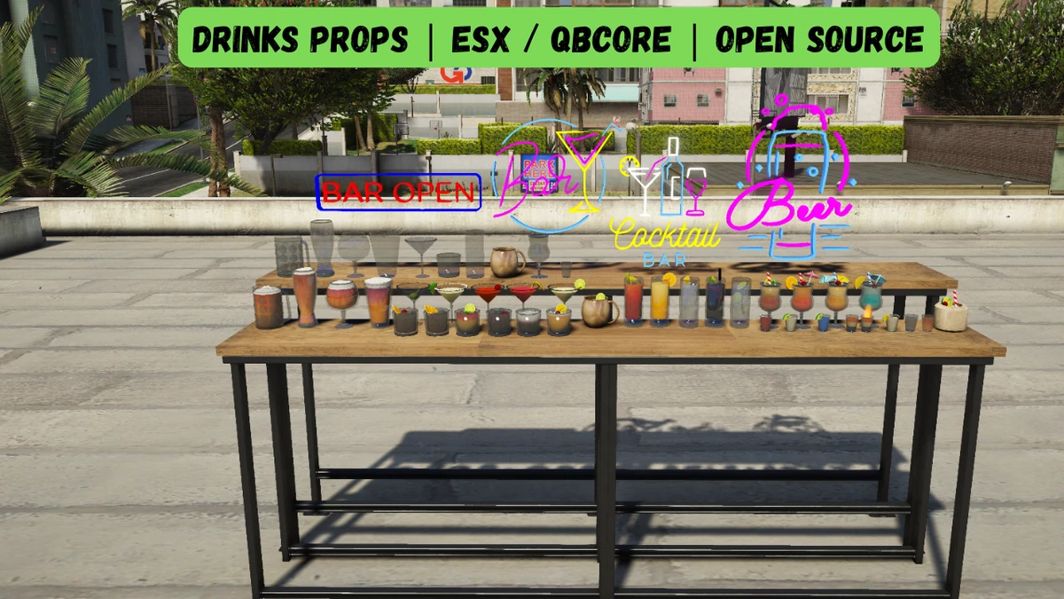 Drinks Props | ESX / QBCore | Open Source